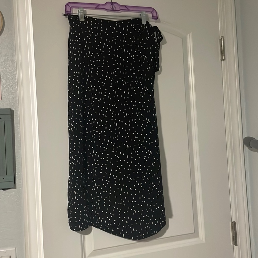 Mid Calf Tie Skirt
